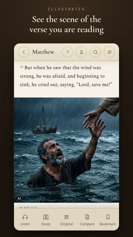 See the scene of the verse you are reading.