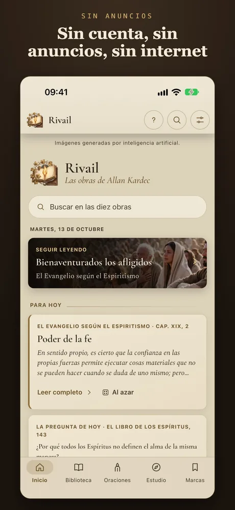 Sin cuenta, sin anuncios, sin internet.