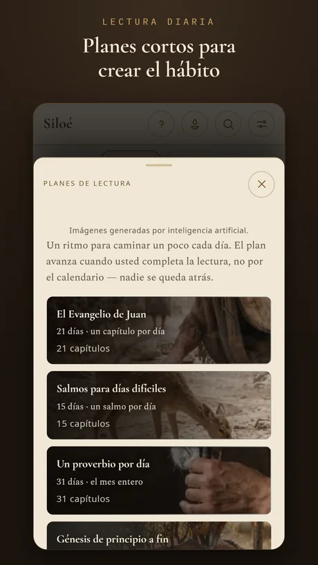 Planes cortos para crear el hábito.