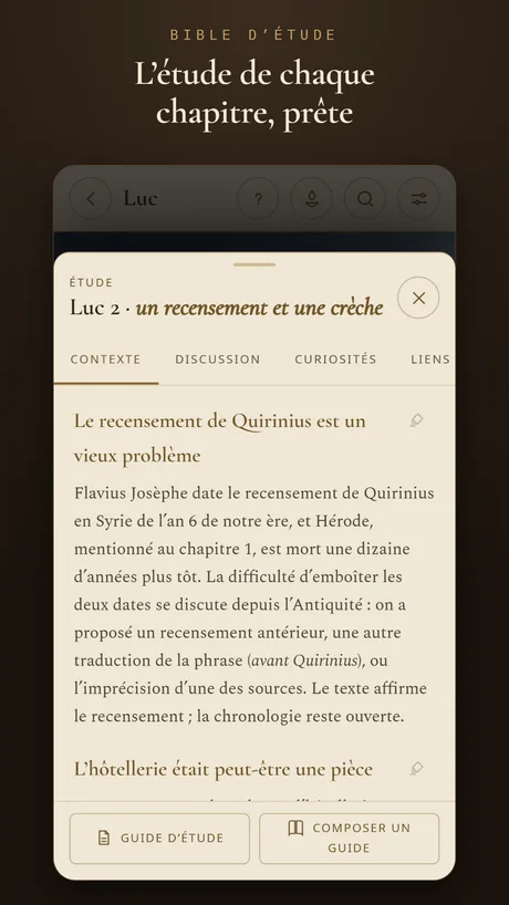 L’étude de chaque chapitre, prête.
